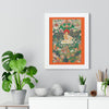 Tibetan Buddhism - Framed Vertical Poster - Realized Buddhist - MahaSiddha Milarepa - Tibet - Print in USA - Green Forest Home