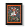 Tibetan Buddhism - Framed Vertical Poster - Realized Buddhist - MahaSiddha Milarepa - Tibet - Print in USA - Green Forest Home