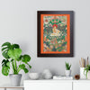 Tibetan Buddhism - Framed Vertical Poster - Realized Buddhist - MahaSiddha Milarepa - Tibet - Print in USA - Green Forest Home