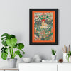 Tibetan Buddhism - Framed Vertical Poster - Realized Buddhist - MahaSiddha Milarepa - Tibet - Print in USA - Green Forest Home