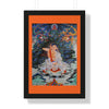 Tibetan Buddhism - Framed Vertical Poster - Realized Buddhist - MahaSiddha Milarepa - Tibet - Print in USA - Green Forest Home