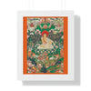 Tibetan Buddhism - Framed Vertical Poster - Realized Buddhist - MahaSiddha Milarepa - Tibet - Print in USA - Green Forest Home