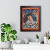 Tibetan Buddhism - Framed Vertical Poster - Realized Buddhist - MahaSiddha Milarepa - Tibet - Print in USA - Green Forest Home