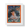 Tibetan Buddhism - Framed Vertical Poster - Realized Buddhist - MahaSiddha Milarepa - Tibet - Print in USA - Green Forest Home