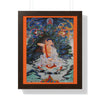 Tibetan Buddhism - Framed Vertical Poster - Realized Buddhist - MahaSiddha Milarepa - Tibet - Print in USA - Green Forest Home