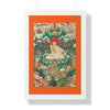 Tibetan Buddhism - Framed Vertical Poster - Realized Buddhist - MahaSiddha Milarepa - Tibet - Print in USA - Green Forest Home