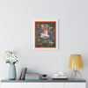 Tibetan Buddhism - Framed Vertical Poster - Realized Buddhist - MahaSiddha Milarepa - Tibet - Print in USA - Green Forest Home