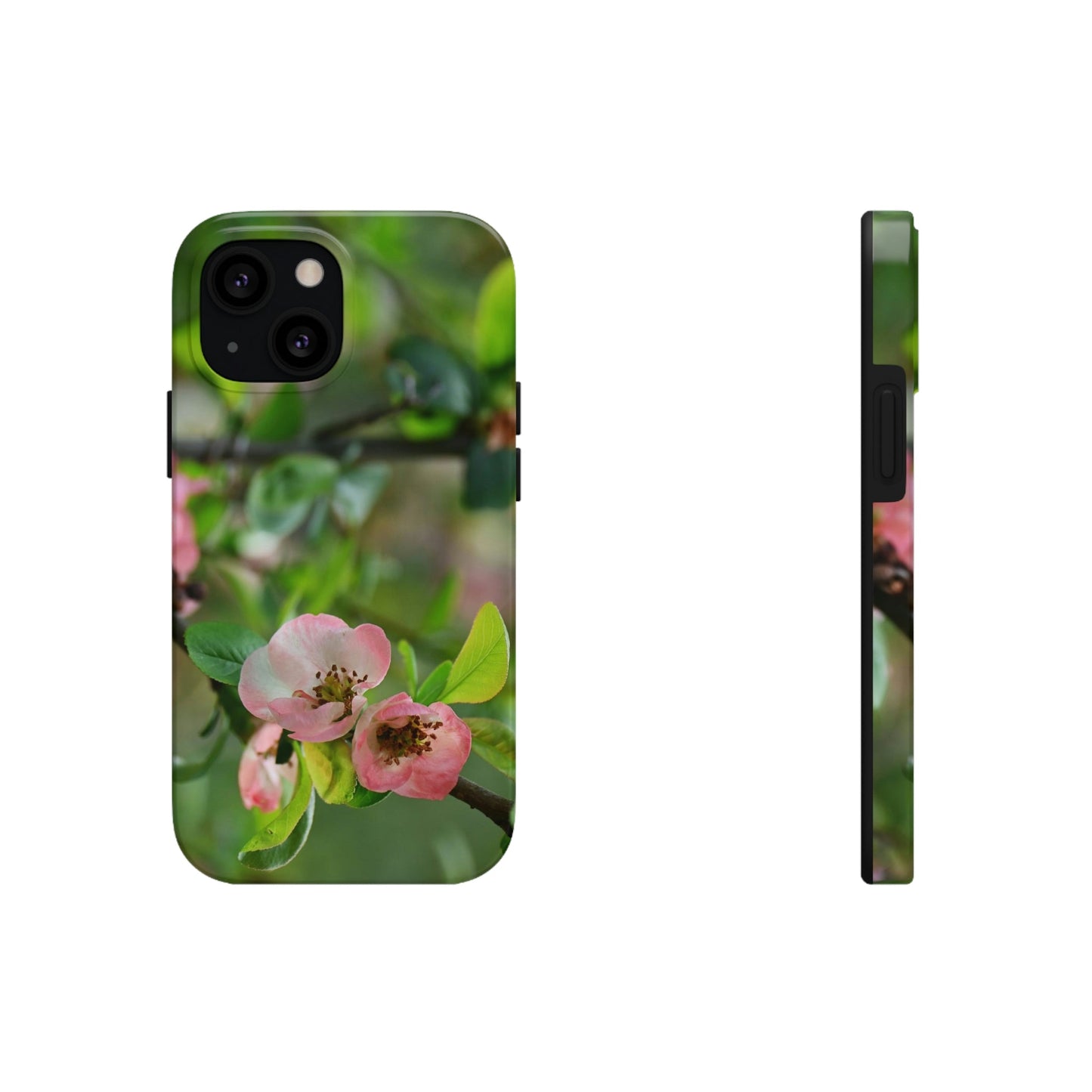 Tough Phone Cases, Case-Mate - Flowering quince ( Chaenomeles speciosa ) flowers. Rosaceae - JAPAN - Made in USA - Green Forest Home