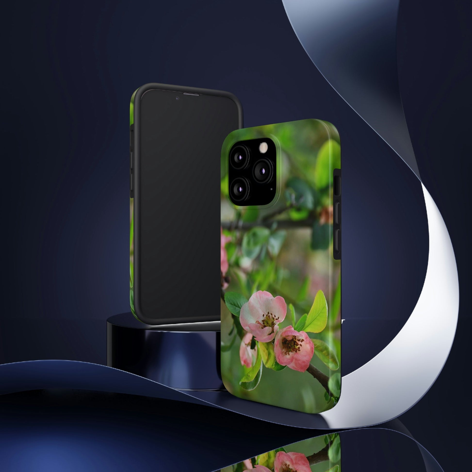 Tough Phone Cases, Case-Mate - Flowering quince ( Chaenomeles speciosa ) flowers. Rosaceae - JAPAN - Made in USA - Green Forest Home