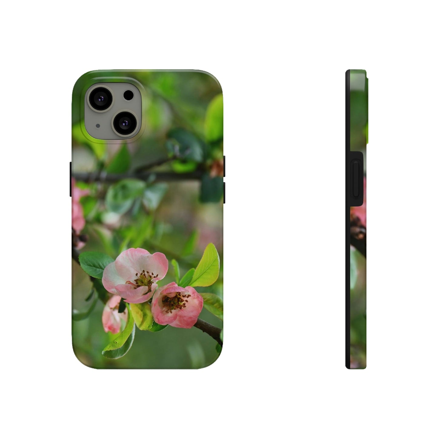 Tough Phone Cases, Case-Mate - Flowering quince ( Chaenomeles speciosa ) flowers. Rosaceae - JAPAN - Made in USA - Green Forest Home