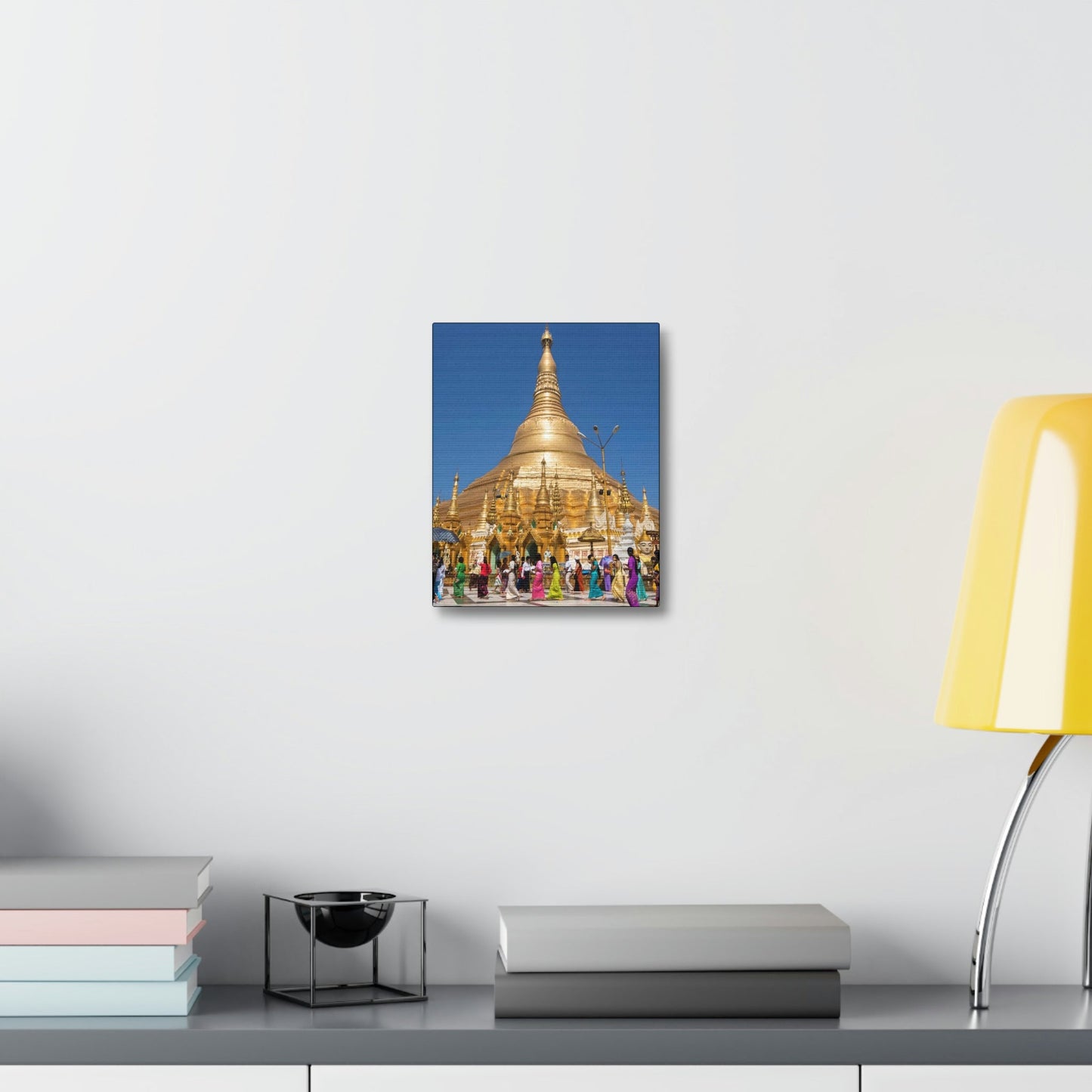 UK Print - Stretched Canvas - Myanmar (Burma) - The Shwedagon Pagoda - one of the worlds marvels - a shrine to the Buddha - Green Forest Home