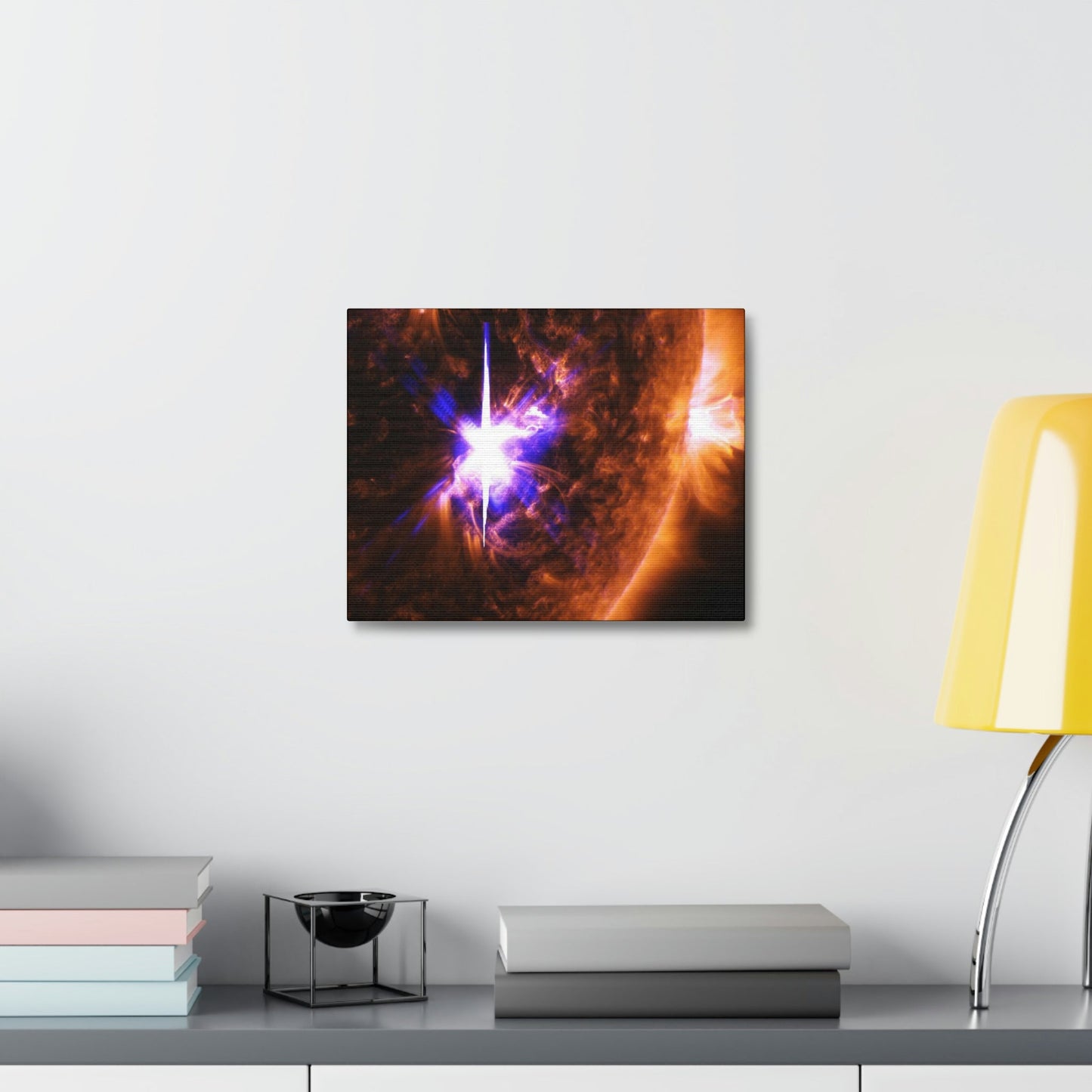 UK Print - Stretched Canvas - NASA/ESA - Marvels of the Space TELESCOPES - Huge solar flare - Green Forest Home