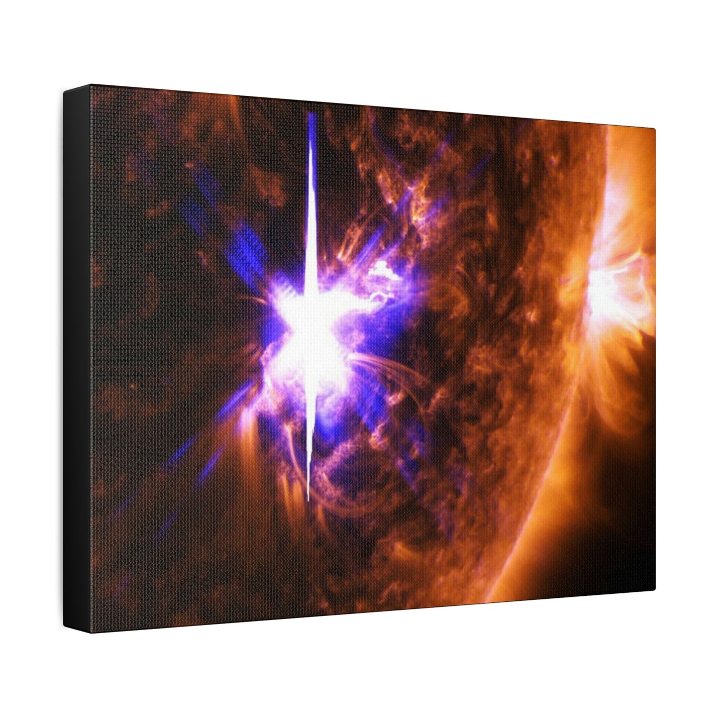 UK Print - Stretched Canvas - NASA/ESA - Marvels of the Space TELESCOPES - Huge solar flare - Green Forest Home