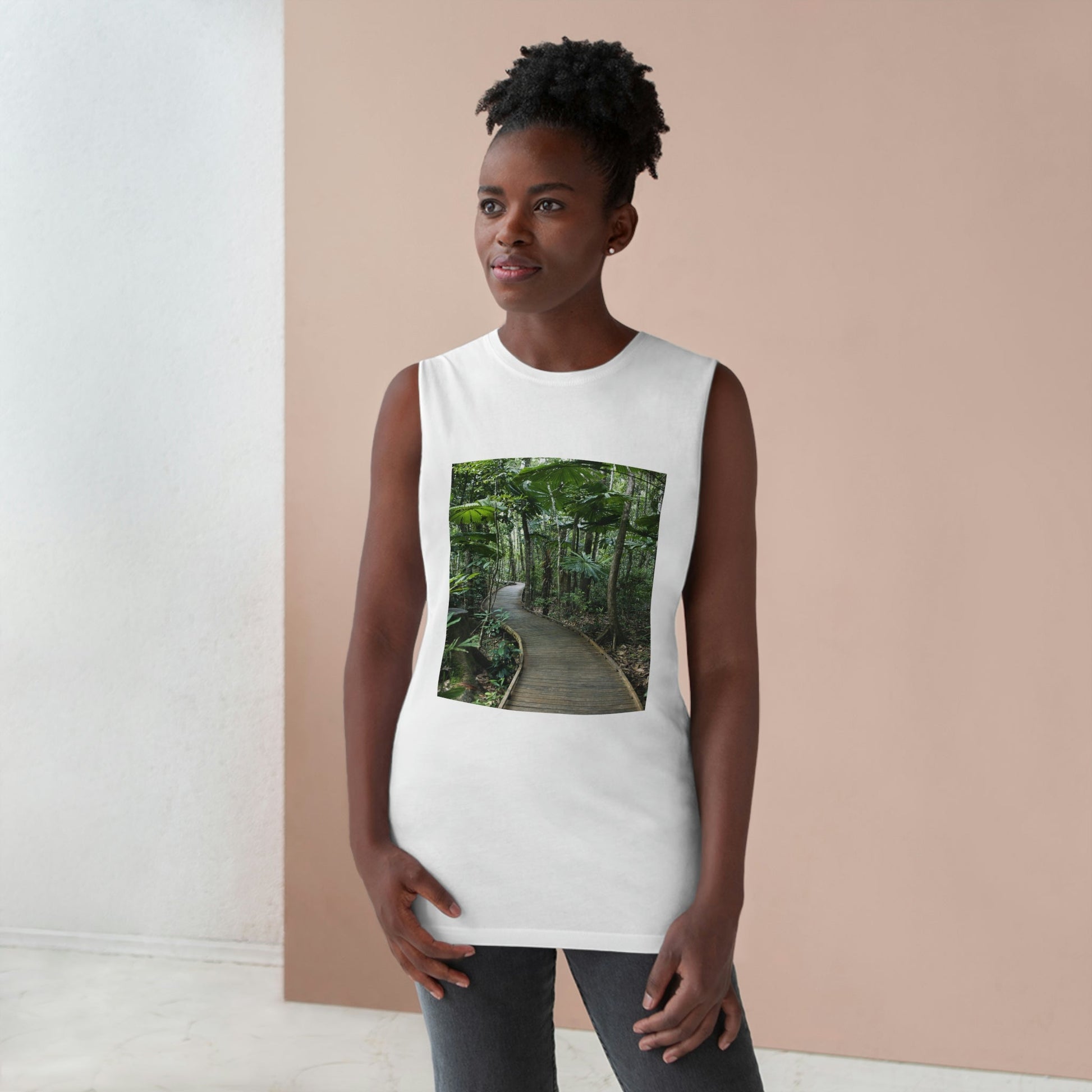 UNISEX Barnard Tank - Daintree Rainforest - Australia - Printed in AU by The Print Bar - Green Forest Home