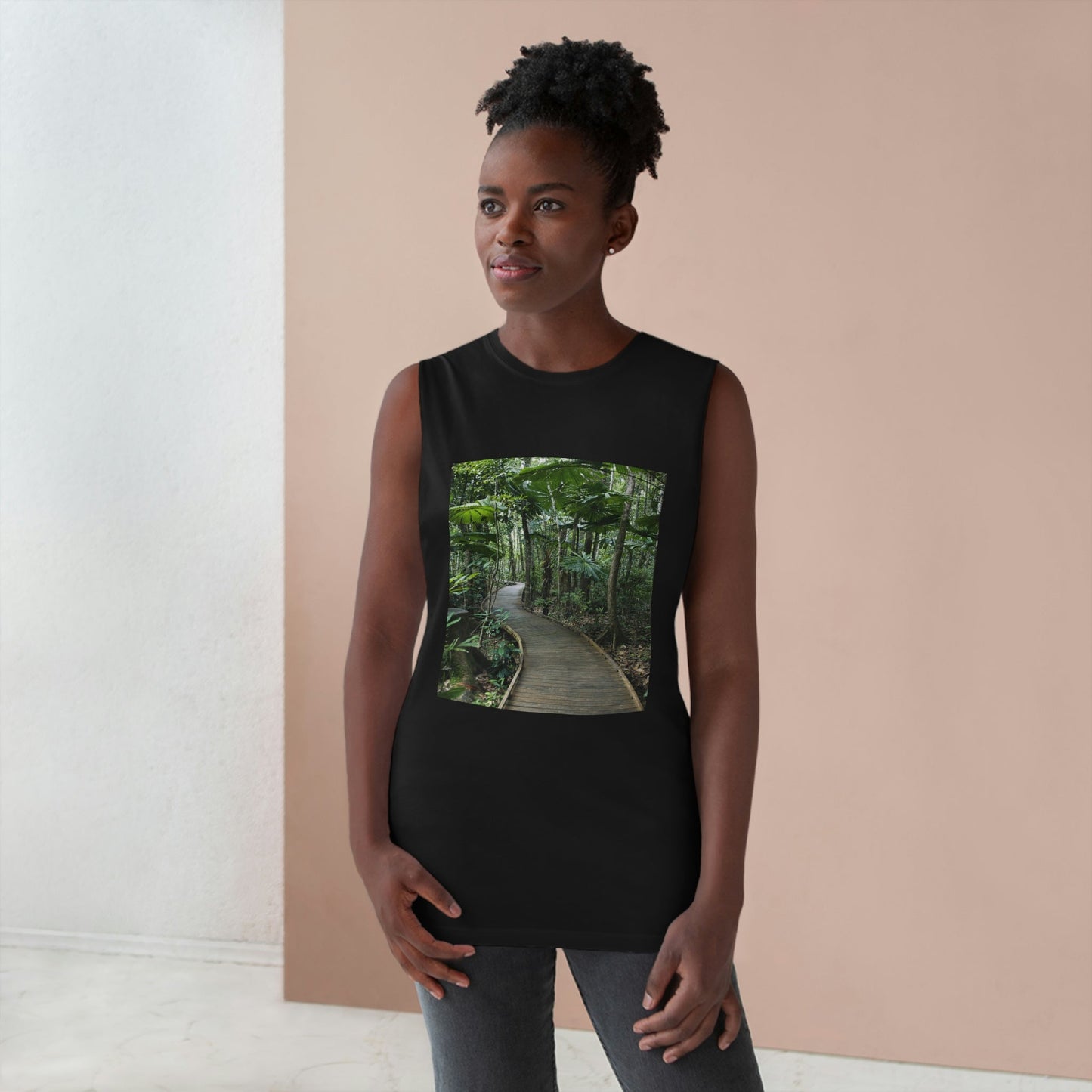 UNISEX Barnard Tank - Daintree Rainforest - Australia - Printed in AU by The Print Bar - Green Forest Home