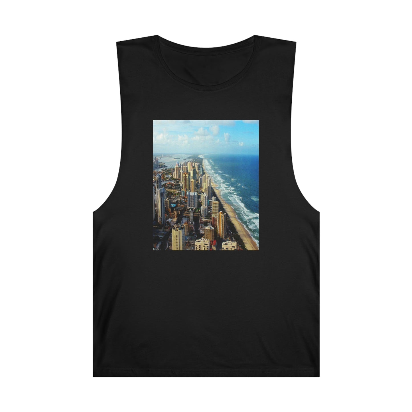 UNISEX Barnard Tank - Surfers Paradise in Gold Coast, and Port Douglas - Australia - Printed in AU by The Print Bar - Green Forest Home