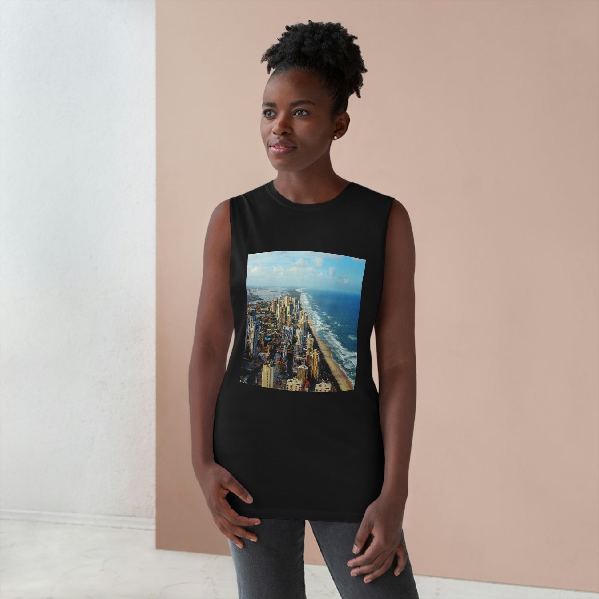 UNISEX Barnard Tank - Surfers Paradise in Gold Coast, and Port Douglas - Australia - Printed in AU by The Print Bar - Green Forest Home