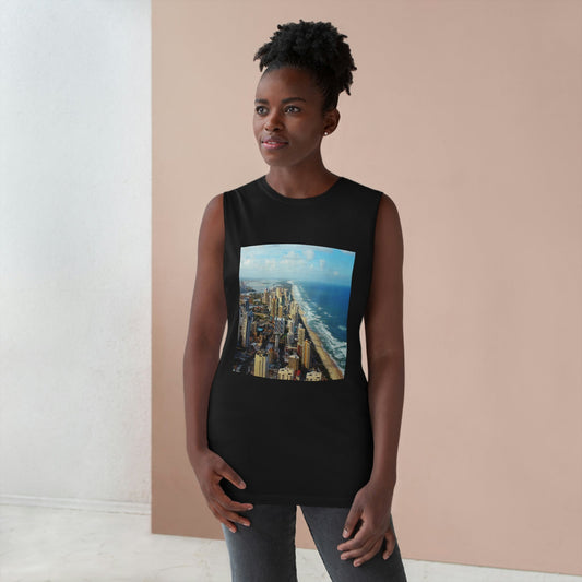 UNISEX Barnard Tank - Surfers Paradise in Gold Coast, and Port Douglas - Australia - Printed in AU by The Print Bar - Green Forest Home