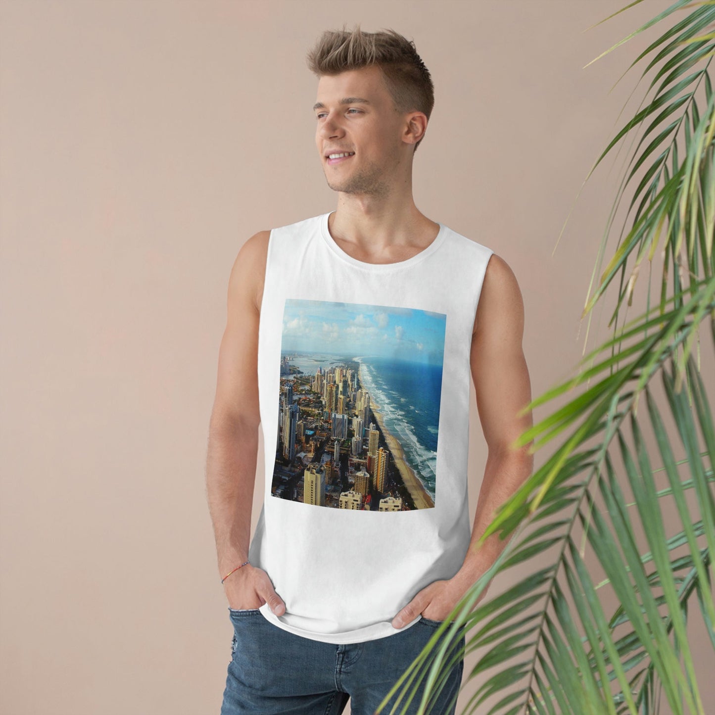 UNISEX Barnard Tank - Surfers Paradise in Gold Coast, and Port Douglas - Australia - Printed in AU by The Print Bar - Green Forest Home