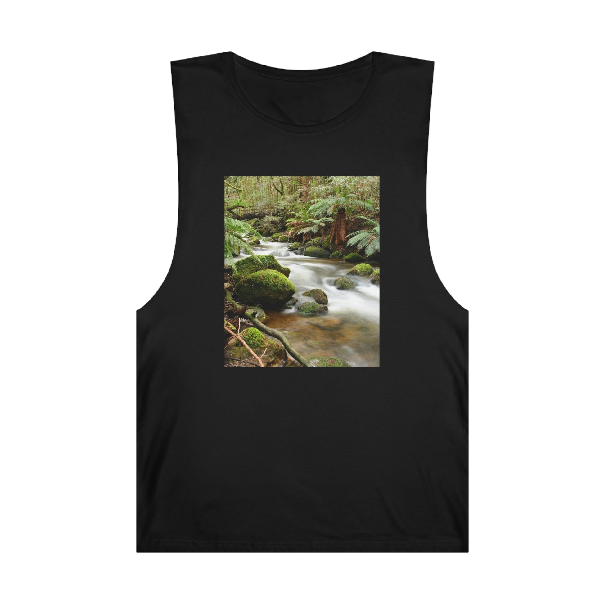 UNISEX Barnard Tank - Temperate rainforest Victoria - Australia - Printed in AU by The Print Bar - Green Forest Home