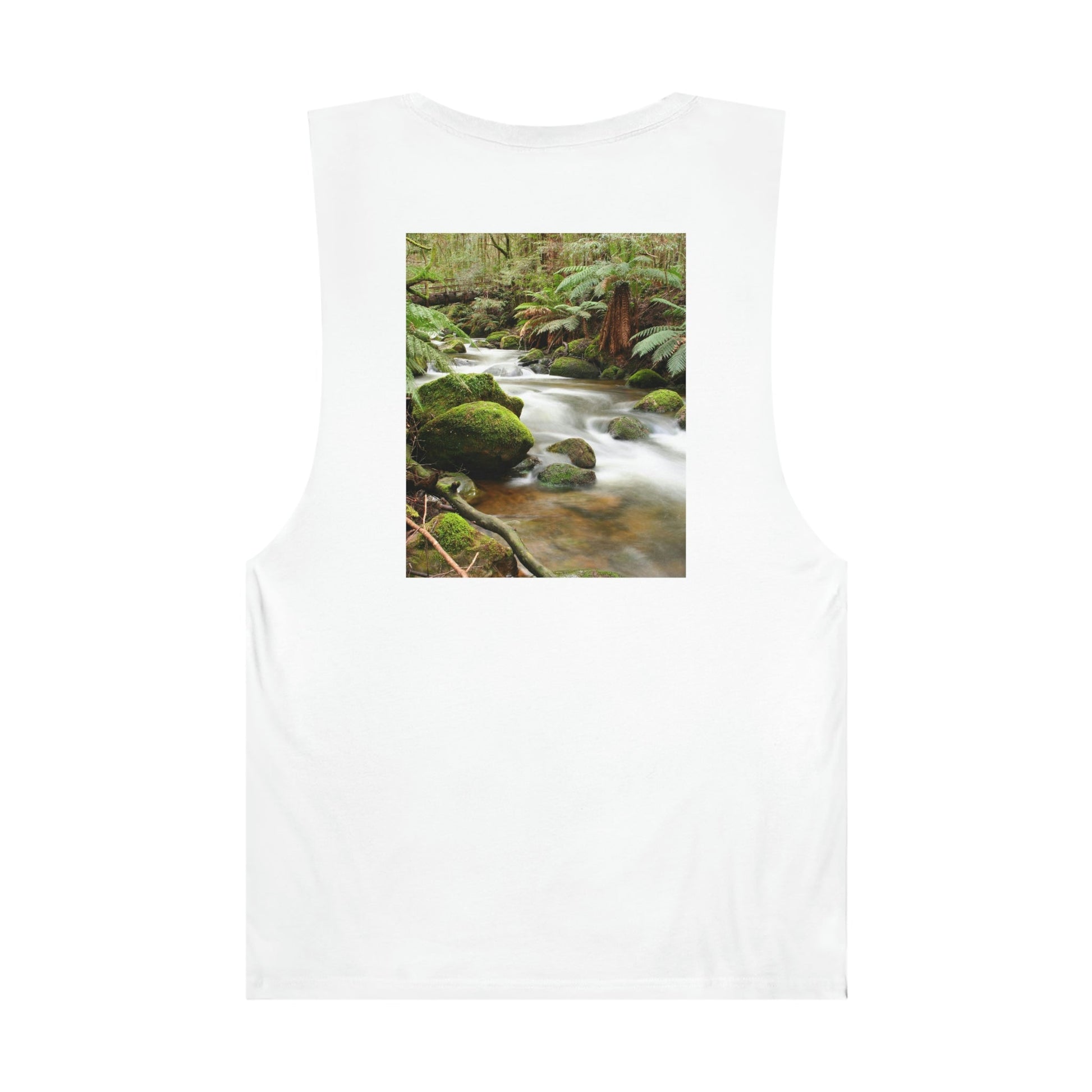 UNISEX Barnard Tank - Temperate rainforest Victoria - Australia - Printed in AU by The Print Bar - Green Forest Home