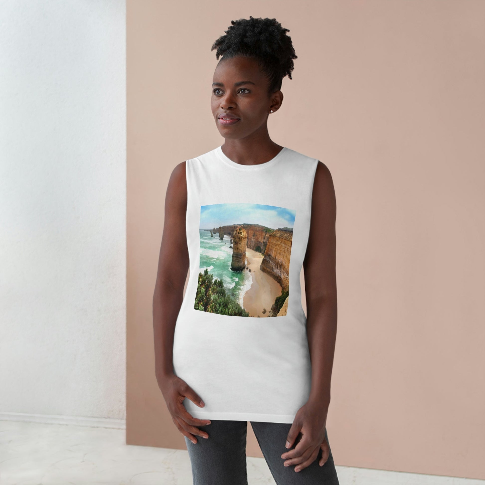 UNISEX Barnard Tank - The Twelve Apostles on the Great Ocean Road in Victoria, Australia - Printed in AU by The Print Bar - Green Forest Home