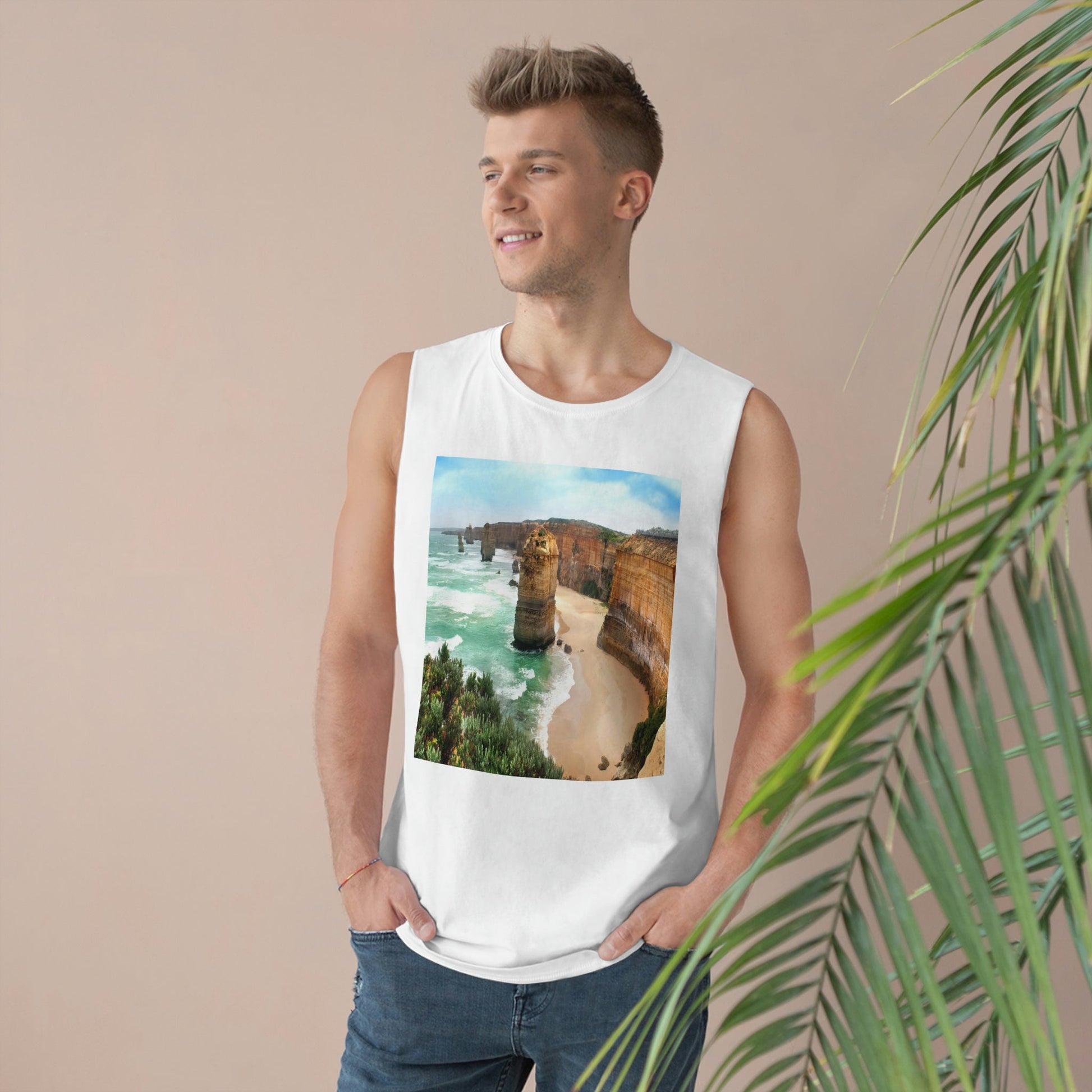 UNISEX Barnard Tank - The Twelve Apostles on the Great Ocean Road in Victoria, Australia - Printed in AU by The Print Bar - Green Forest Home