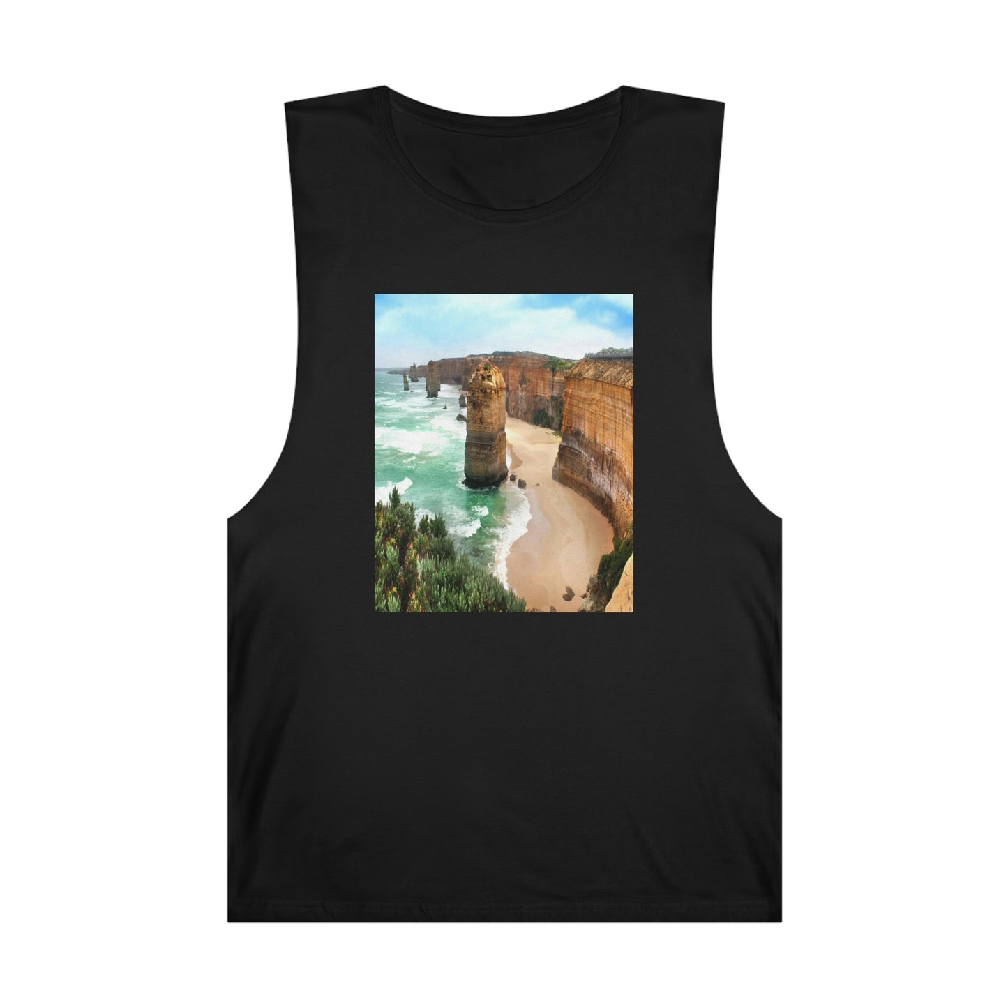 UNISEX Barnard Tank - The Twelve Apostles on the Great Ocean Road in Victoria, Australia - Printed in AU by The Print Bar - Green Forest Home