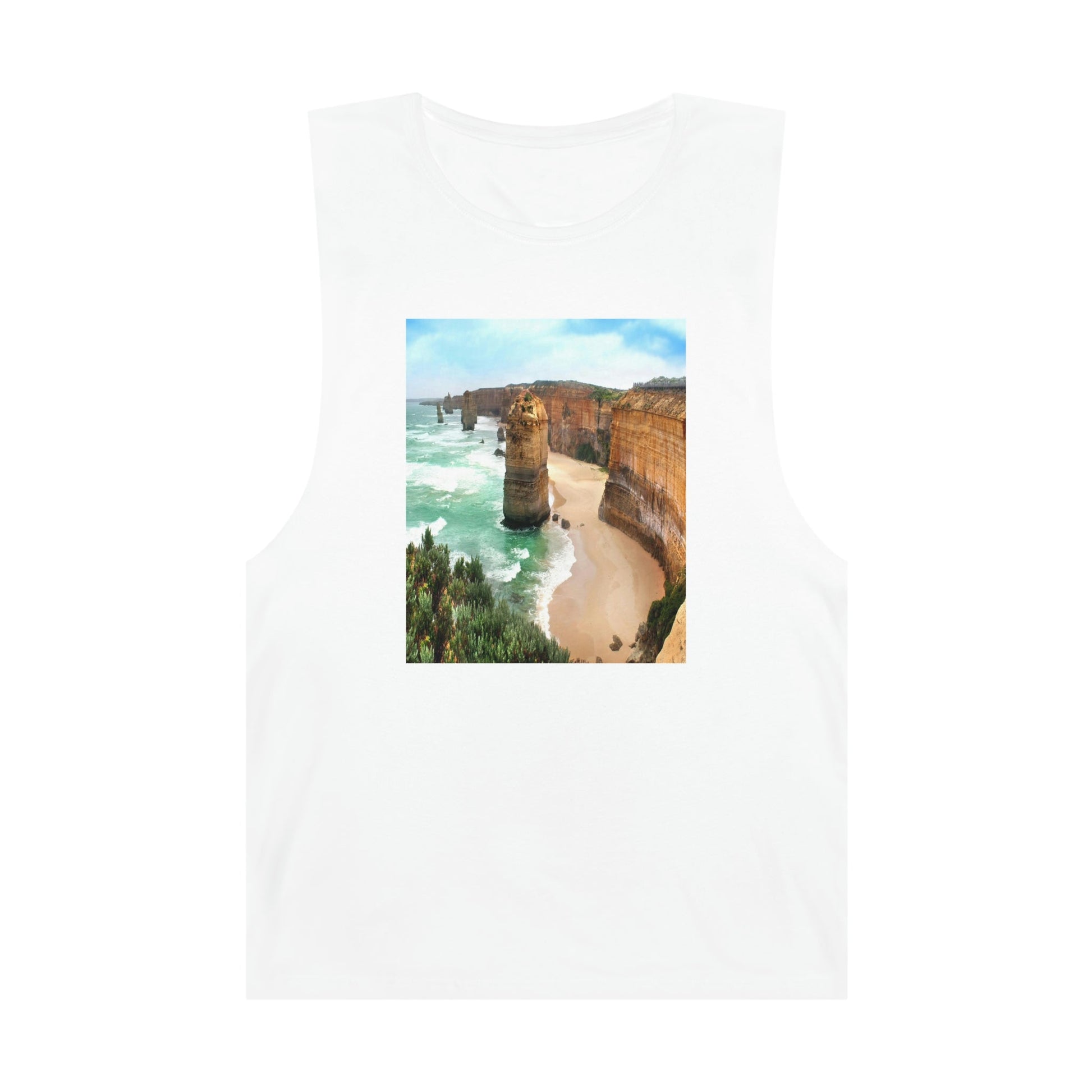 UNISEX Barnard Tank - The Twelve Apostles on the Great Ocean Road in Victoria, Australia - Printed in AU by The Print Bar - Green Forest Home