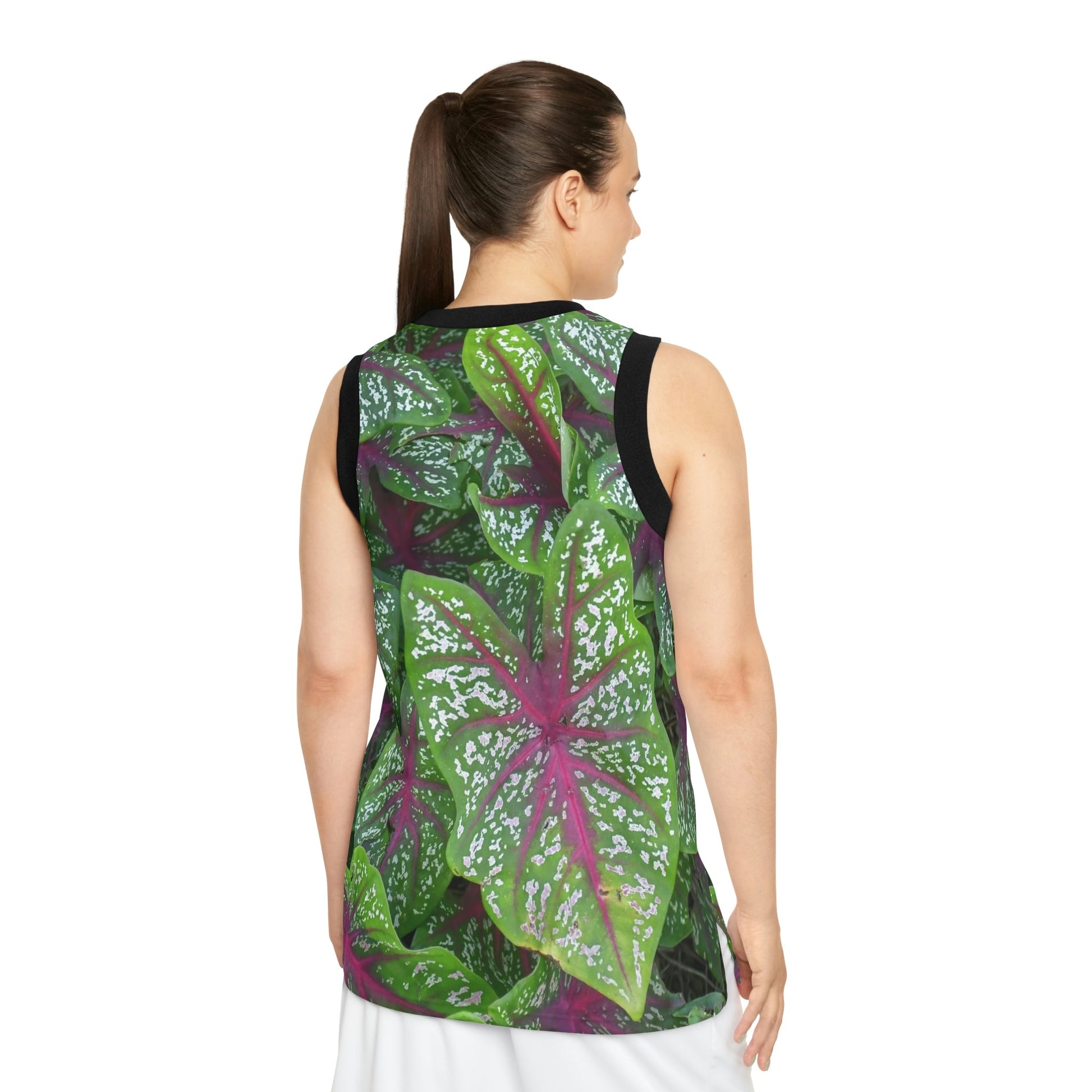 Unisex Basketball Jersey (AOP) - All Over Print - Tropical Plants from Puerto Rico - Made in China - Green Forest Home