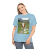 UNISEX Heavy Cotton Tee - Gildan 5000 - Holy Cow - GET OUT - Made in Canada by Print Geek in 3 days - Green Forest Home