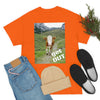 UNISEX Heavy Cotton Tee - Gildan 5000 - Holy Cow - GET OUT - Made in Canada by Print Geek in 3 days - Green Forest Home