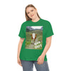 UNISEX Heavy Cotton Tee - Gildan 5000 - Holy Cow - GET OUT - Made in Canada by Print Geek in 3 days - Green Forest Home