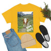 UNISEX Heavy Cotton Tee - Gildan 5000 - Holy Cow - GET OUT - Made in Canada by Print Geek in 3 days - Green Forest Home