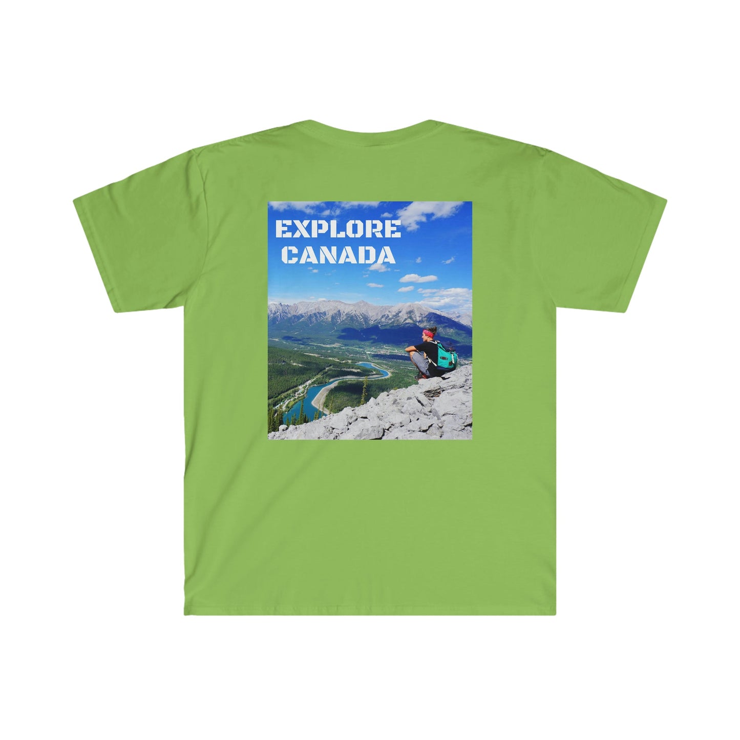 Unisex Softstyle T-Shirt - 100% cotton - Gildan 64000 - Made in CANADA in 3 Days - Bosnia, Alberta & Canmore, Canada - Green Forest Home