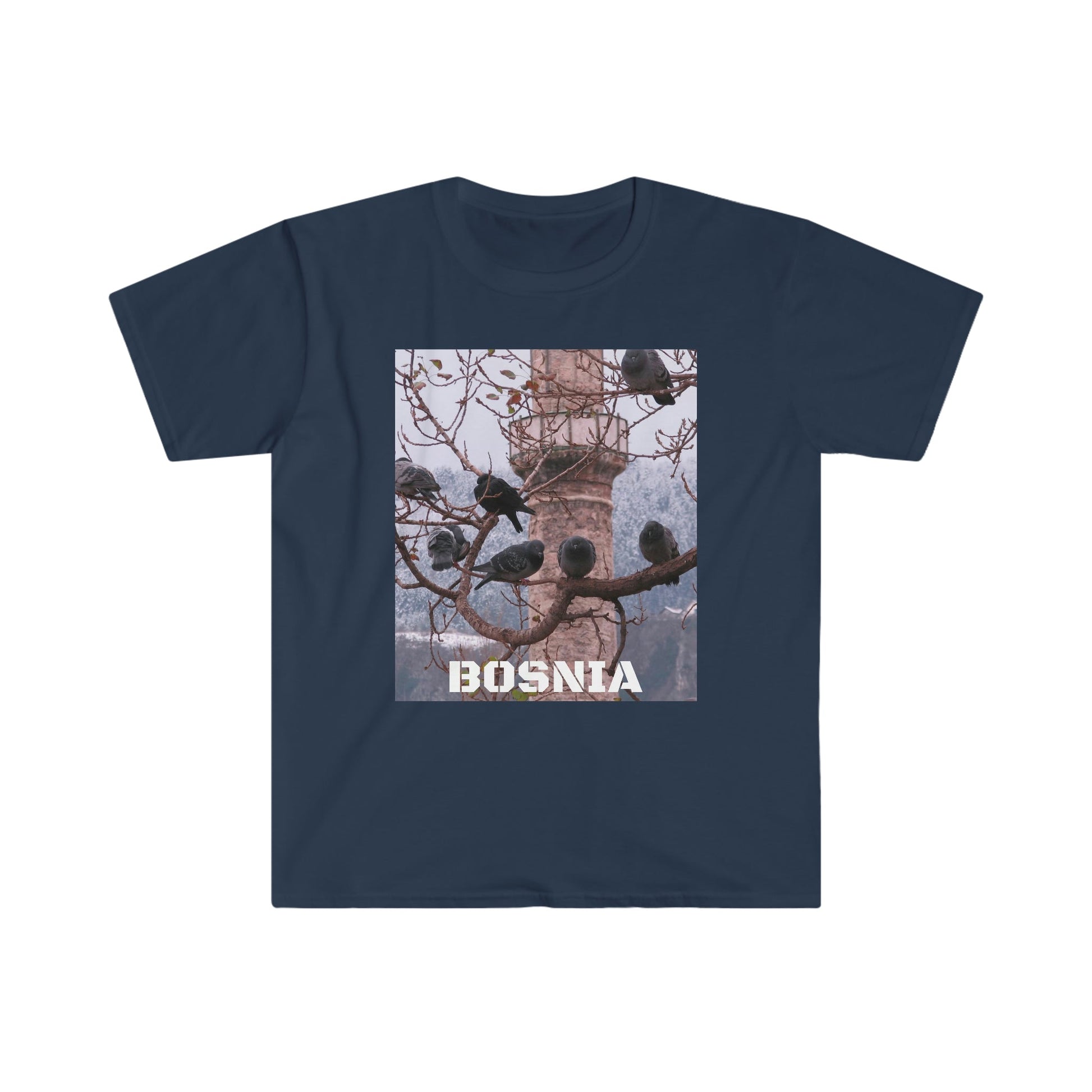 Unisex Softstyle T-Shirt - 100% cotton - Gildan 64000 - Made in CANADA in 3 Days - Bosnia, Alberta & Canmore, Canada - Green Forest Home