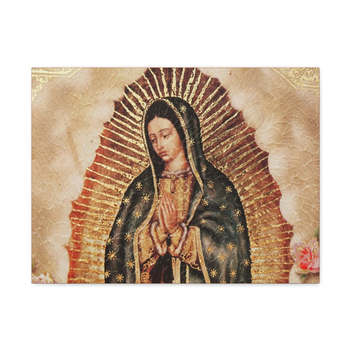 US MADE - Canvas Gallery Wraps - Our Lady Virgin of Guadalupe - Miracle apparition of Virgin Mary in 1531 to a humble peasant Indian in Mexico 👼 - Green Forest Home