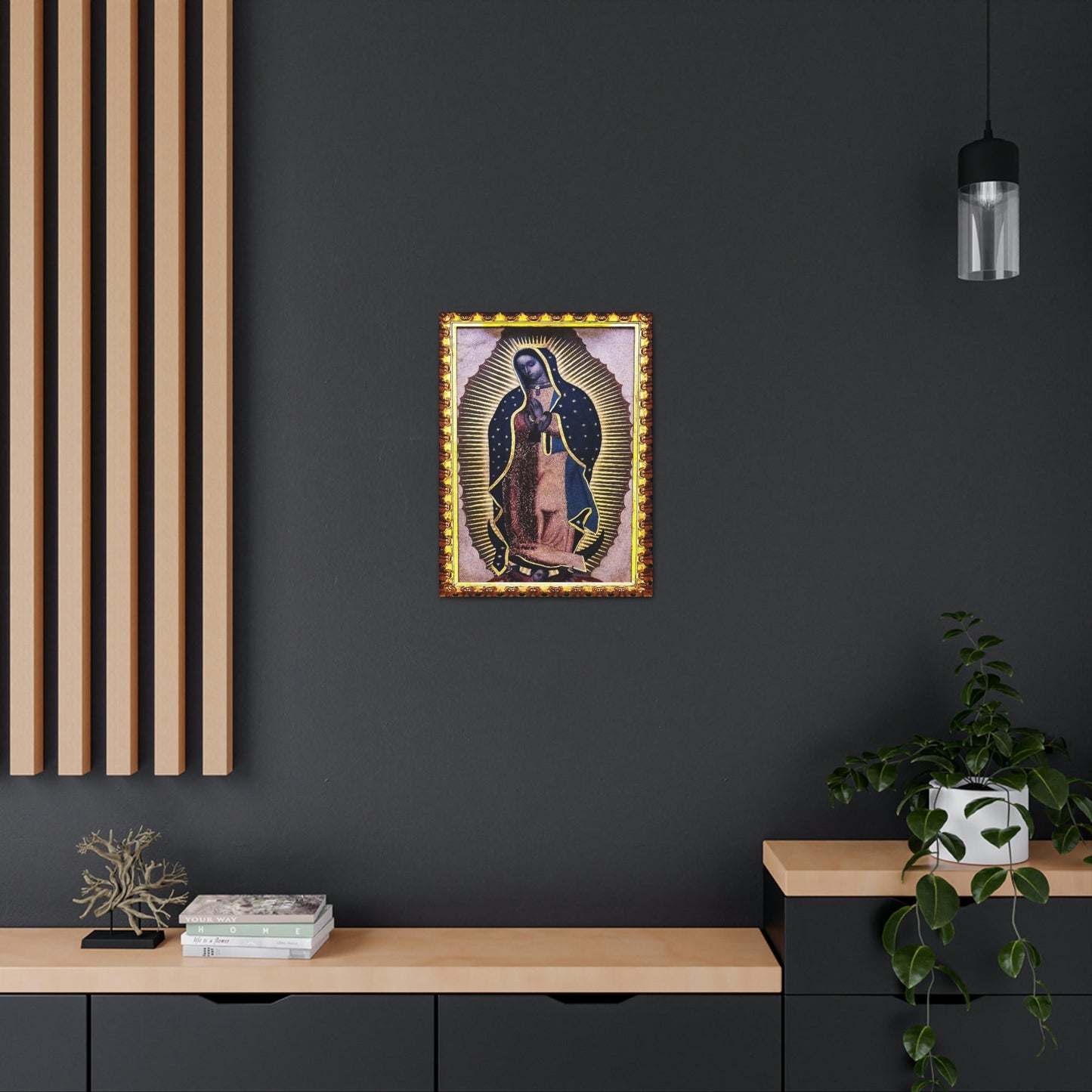 US MADE - Canvas Gallery Wraps - Our Lady Virgin of Guadalupe - Miracle apparition of Virgin Mary in 1531 to a humble peasant Indian in Mexico 👼 - Green Forest Home