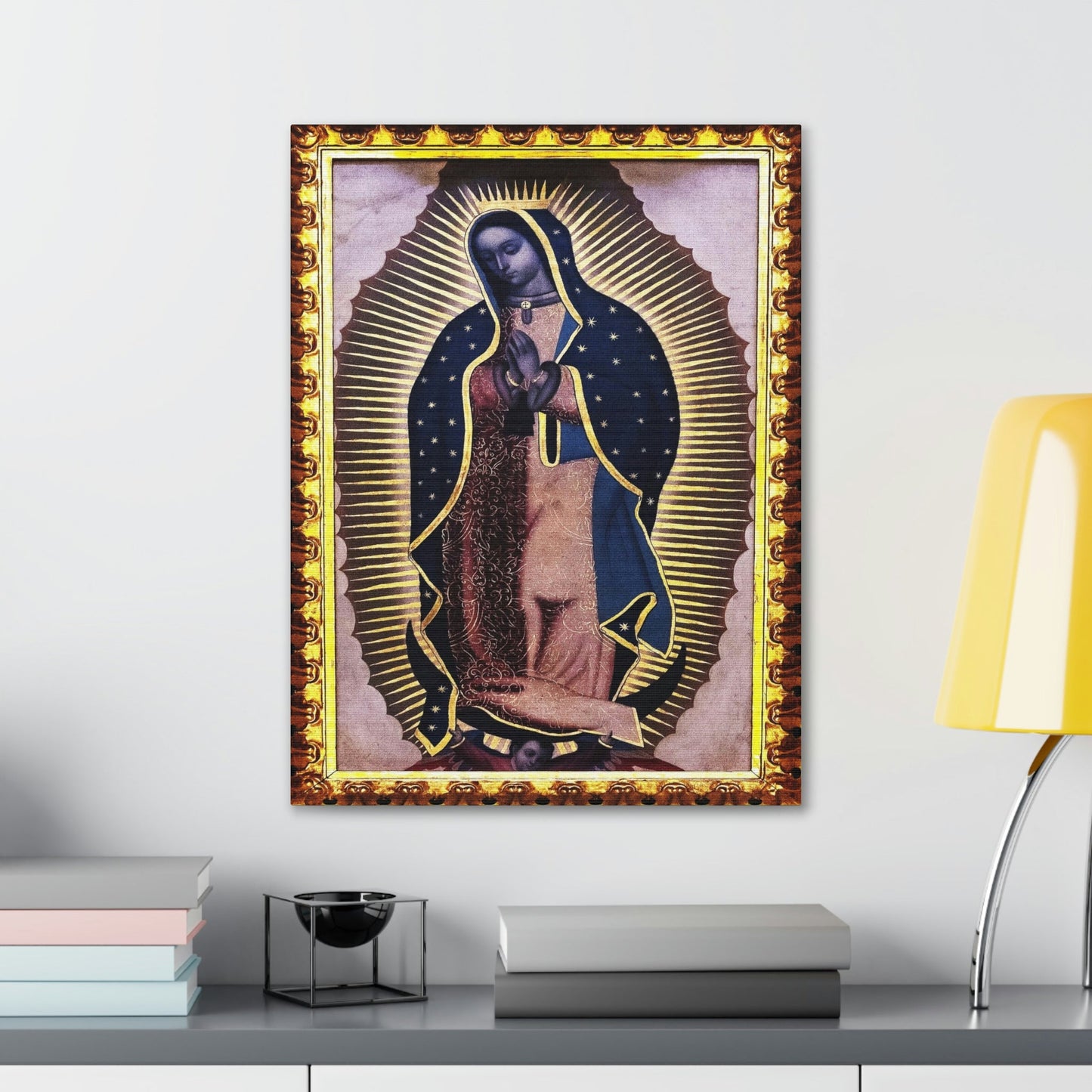 US MADE - Canvas Gallery Wraps - Our Lady Virgin of Guadalupe - Miracle apparition of Virgin Mary in 1531 to a humble peasant Indian in Mexico 👼 - Green Forest Home