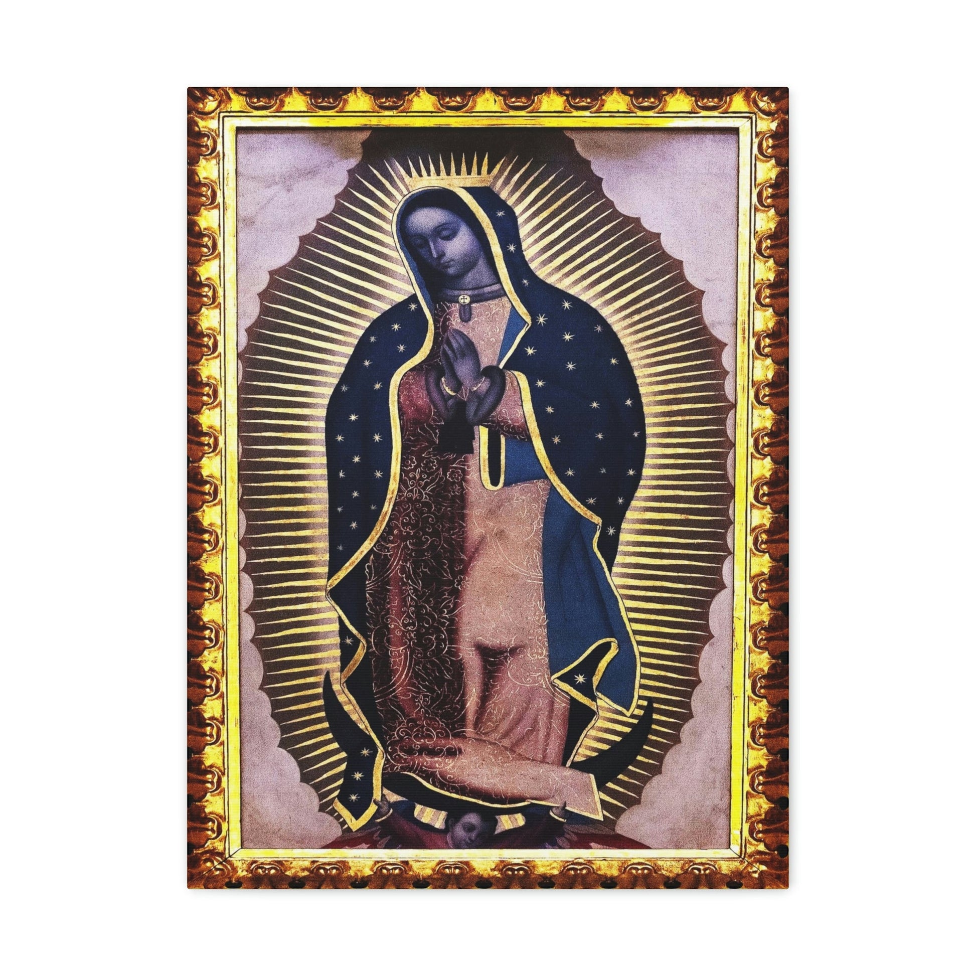 US MADE - Canvas Gallery Wraps - Our Lady Virgin of Guadalupe - Miracle apparition of Virgin Mary in 1531 to a humble peasant Indian in Mexico 👼 - Green Forest Home