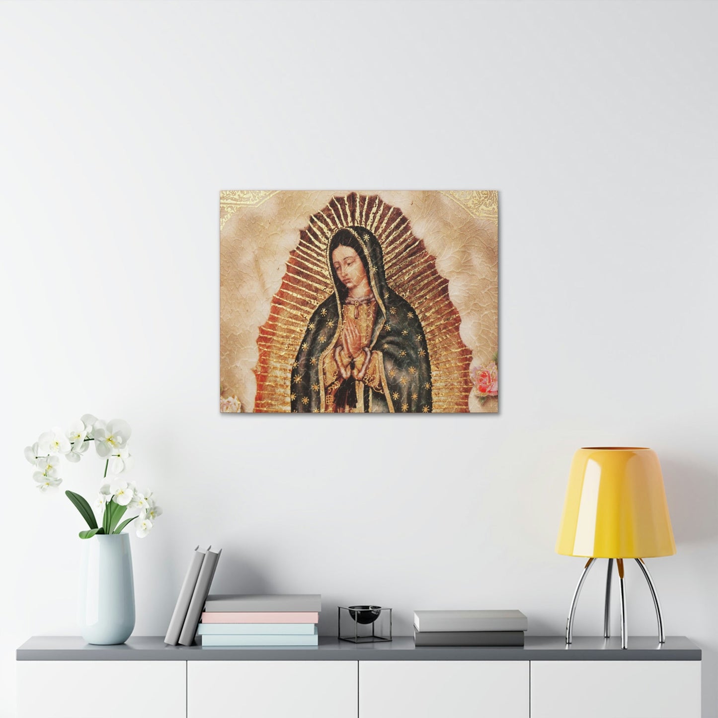 US MADE - Canvas Gallery Wraps - Our Lady Virgin of Guadalupe - Miracle apparition of Virgin Mary in 1531 to a humble peasant Indian in Mexico 👼 - Green Forest Home