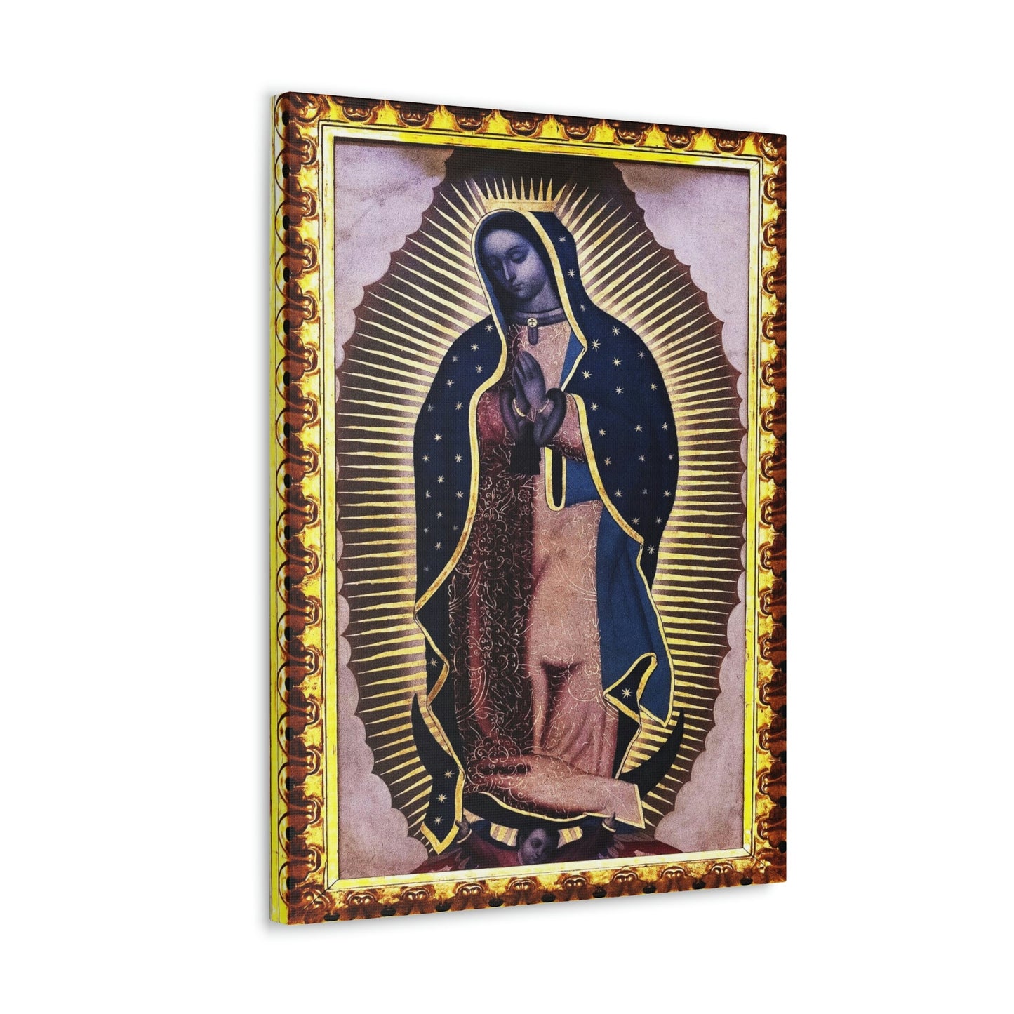 US MADE - Canvas Gallery Wraps - Our Lady Virgin of Guadalupe - Miracle apparition of Virgin Mary in 1531 to a humble peasant Indian in Mexico 👼 - Green Forest Home