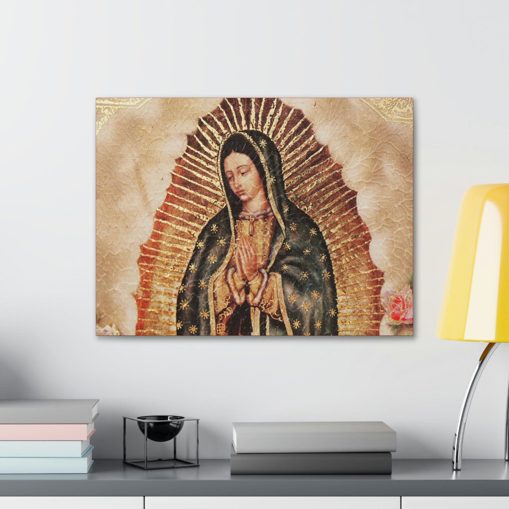 US MADE - Canvas Gallery Wraps - Our Lady Virgin of Guadalupe - Miracle apparition of Virgin Mary in 1531 to a humble peasant Indian in Mexico 👼 - Green Forest Home