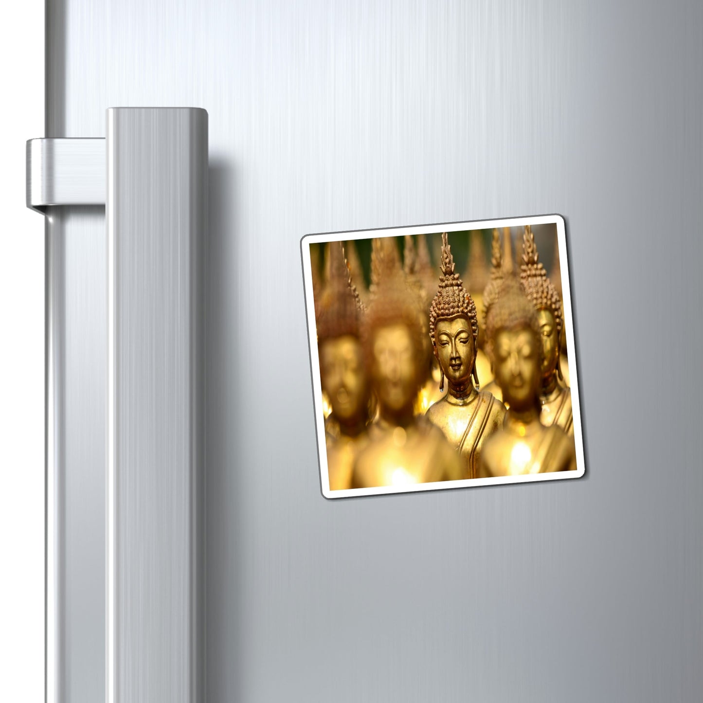 US Made - Magnets - for Buddhists to Remember the Buddha -- for a BLESSED Home - Buddhas in Thai temple - Green Forest Home