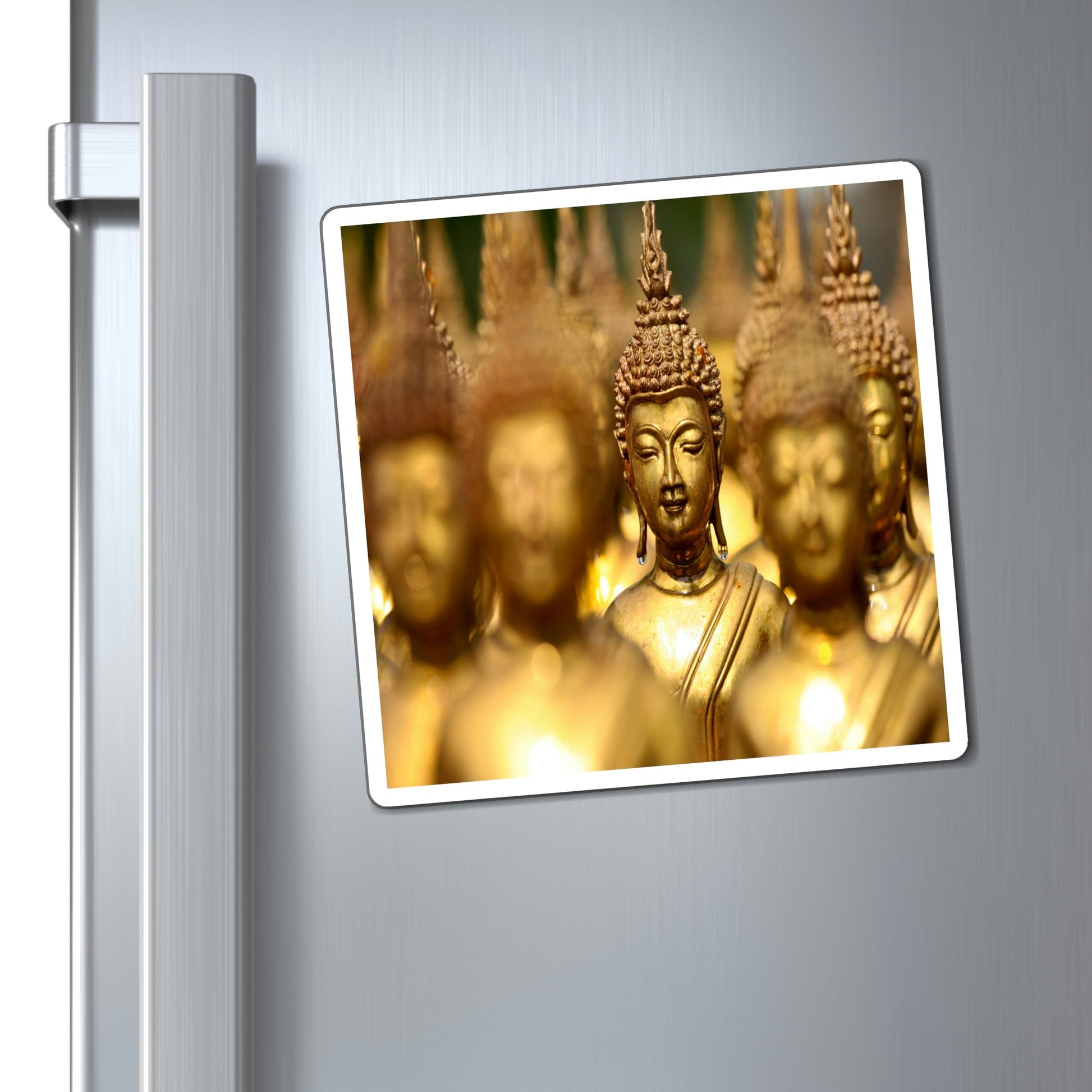 US Made - Magnets - for Buddhists to Remember the Buddha -- for a BLESSED Home - Buddhas in Thai temple - Green Forest Home