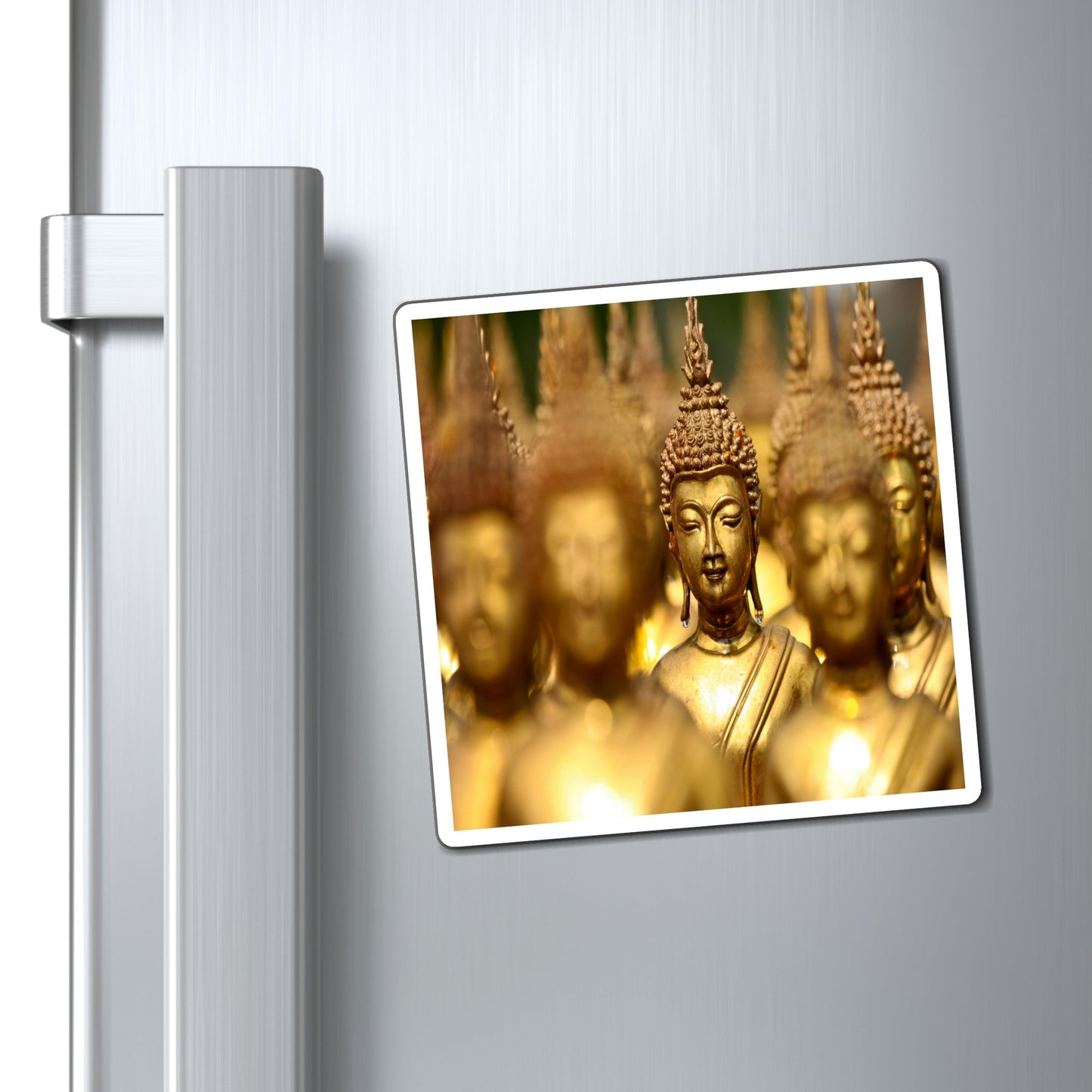 US Made - Magnets - for Buddhists to Remember the Buddha -- for a BLESSED Home - Buddhas in Thai temple - Green Forest Home