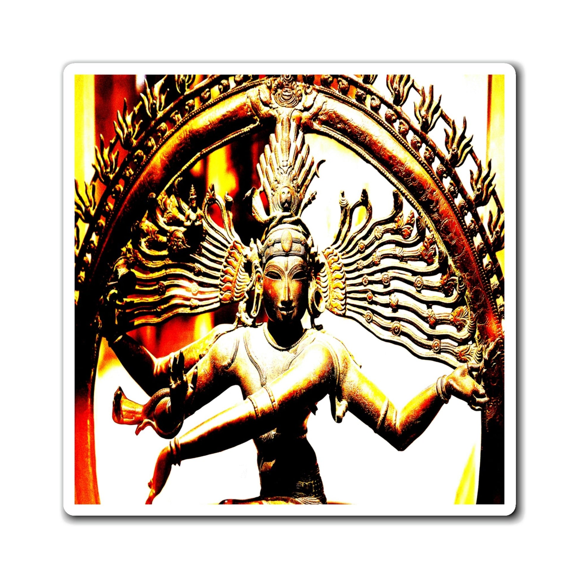 US Made - Magnets - The temples of Ancient India - Shiva Goddess radiating awareness, energy and love💘 - Green Forest Home