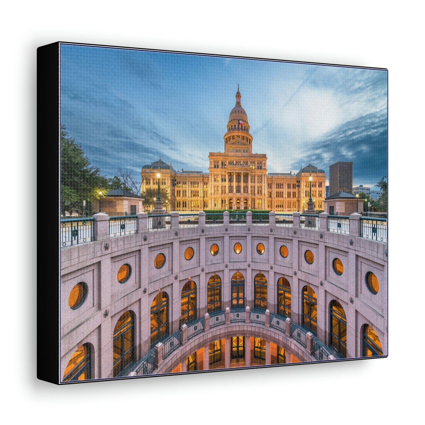 USA Cities - SMALL Canvas Gallery Wraps - Made in USA - Austin, Texas, USA State Capitol - Green Forest Home