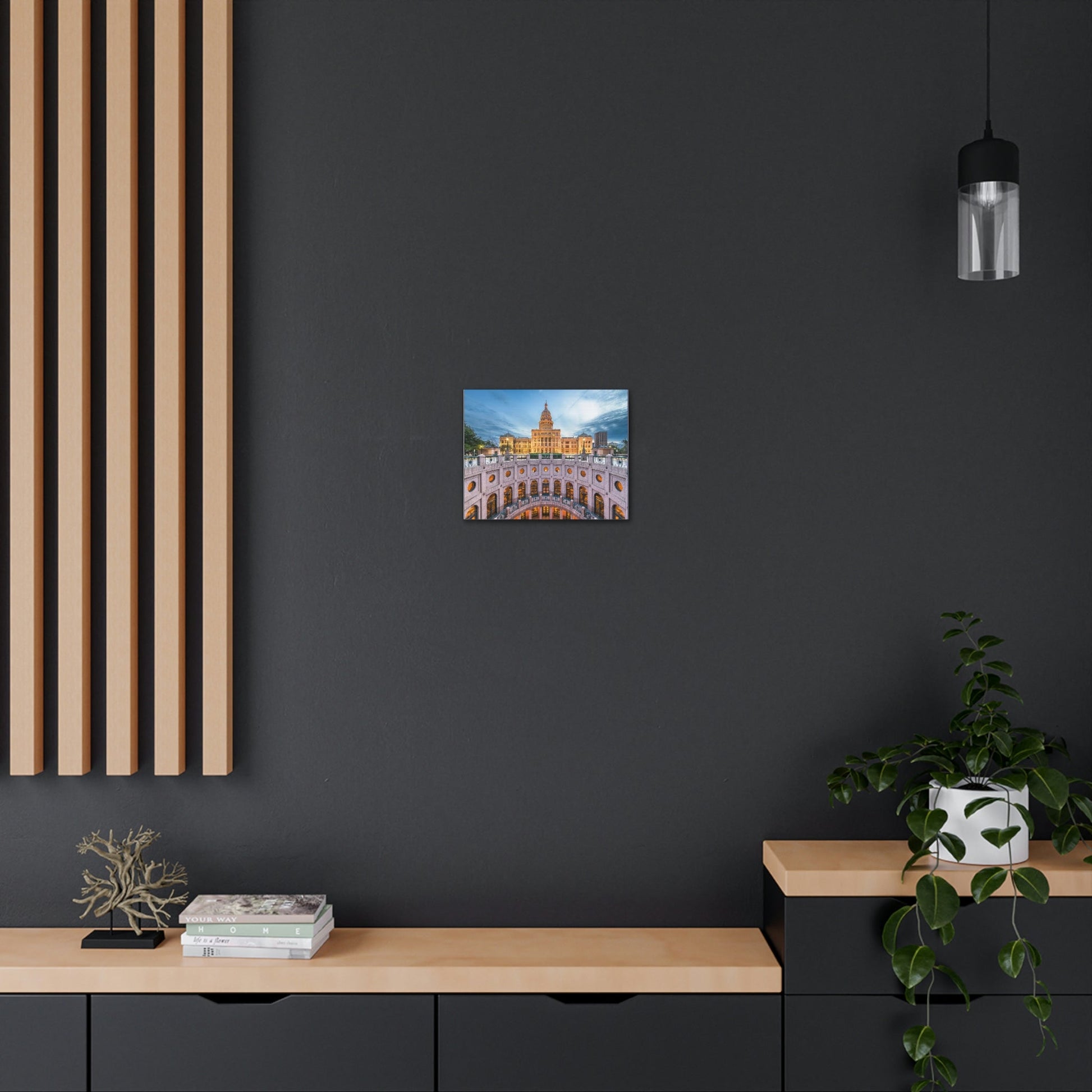 USA Cities - SMALL Canvas Gallery Wraps - Made in USA - Austin, Texas, USA State Capitol - Green Forest Home