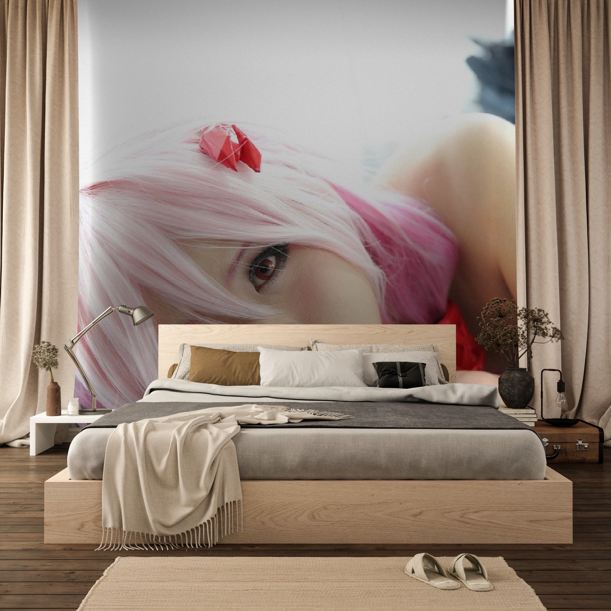 Wallpaper - Anime cosplay girl in white room - JAPAN - Green Forest Home